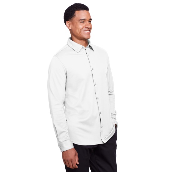 Men's CrownLux Performance Plaited Button-Down Shirt