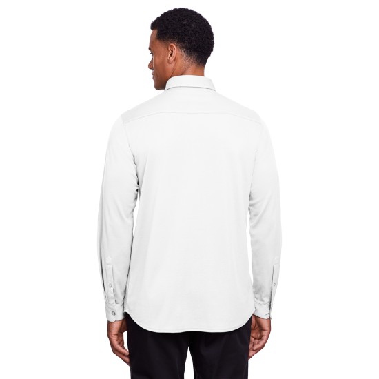 Men's CrownLux Performance Plaited Button-Down Shirt