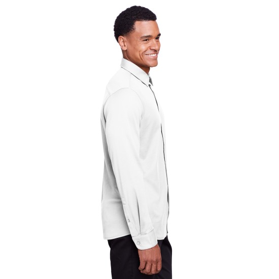 Men's CrownLux Performance Plaited Button-Down Shirt