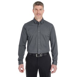 Men's Central Cotton Blend Mélange Button-Down