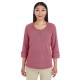 Ladies' Central Cotton Blend Mélange Knit Top