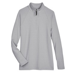 CrownLux Performance Ladies' Clubhouse Micro-Stripe Quarter-Zip