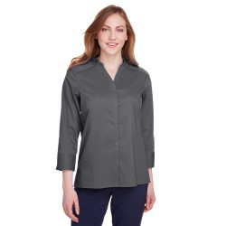 Ladies' Crown Collection Stretch Broadcloth 3/4 Sleeve Blouse