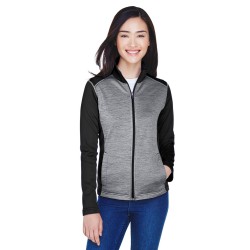 Ladies' Newbury Colorblock Mélange Fleece Full-Zip