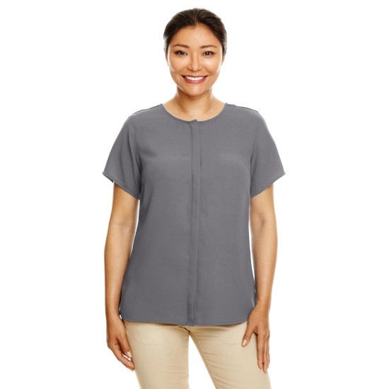 Ladies' Perfect Fit Short-Sleeve Crepe Blouse