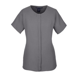 Ladies' Perfect Fit Short-Sleeve Crepe Blouse