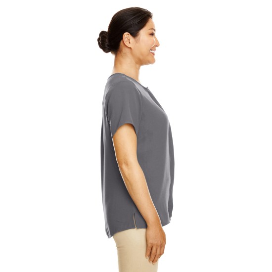 Ladies' Perfect Fit Short-Sleeve Crepe Blouse