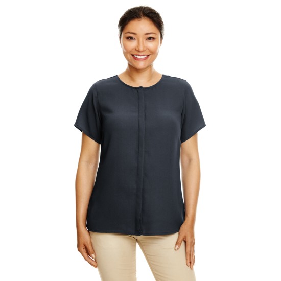 Ladies' Perfect Fit Short-Sleeve Crepe Blouse