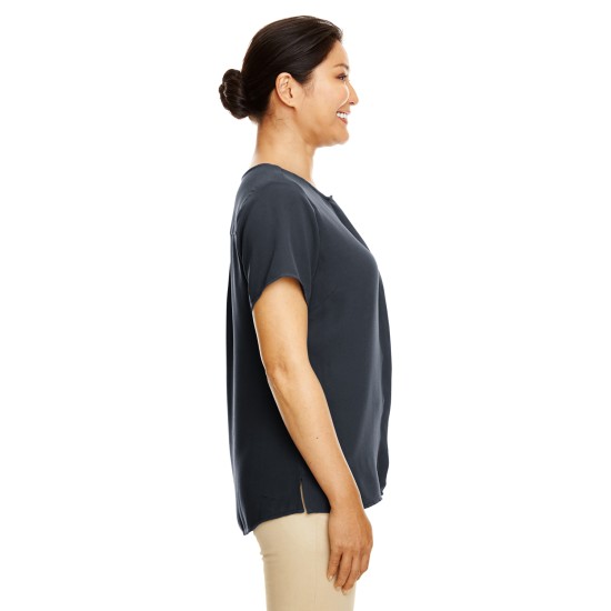 Ladies' Perfect Fit Short-Sleeve Crepe Blouse