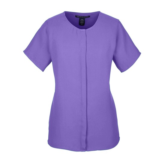 Ladies' Perfect Fit Short-Sleeve Crepe Blouse