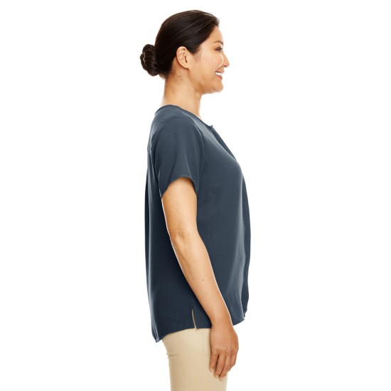 Ladies' Perfect Fit Short-Sleeve Crepe Blouse