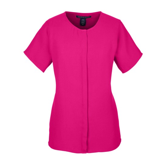 Ladies' Perfect Fit Short-Sleeve Crepe Blouse