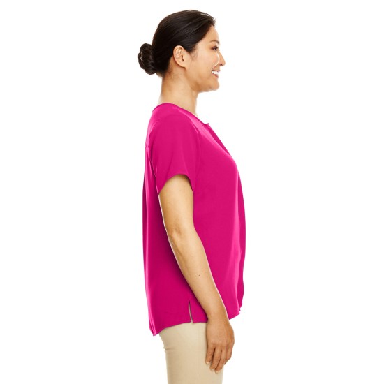 Ladies' Perfect Fit Short-Sleeve Crepe Blouse