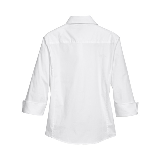 Ladies' Perfect Fit 3/4-Sleeve Stretch Poplin Blouse