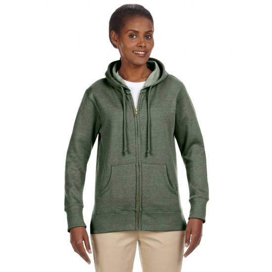 econscious - Ladies' 7 oz. Organic/Recycled Heathered Fleece Full-Zip Hood