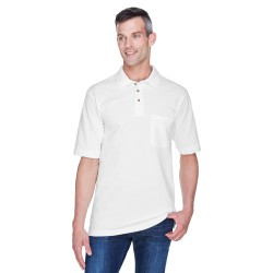 Adult 6 oz. Ringspun Cotton Piqué Short-Sleeve Pocket Polo