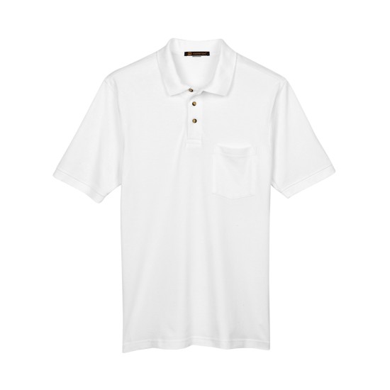 Adult 6 oz. Ringspun Cotton Piqué Short-Sleeve Pocket Polo