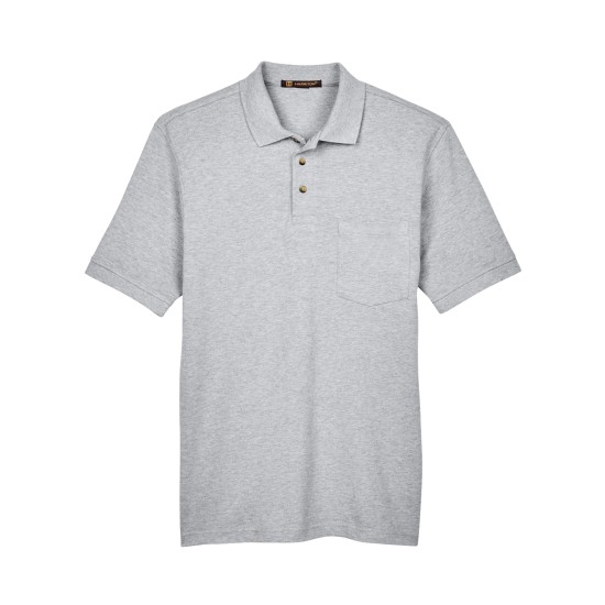 Adult 6 oz. Ringspun Cotton Piqué Short-Sleeve Pocket Polo