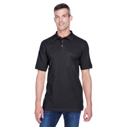 Adult 6 oz. Ringspun Cotton Piqué Short-Sleeve Pocket Polo