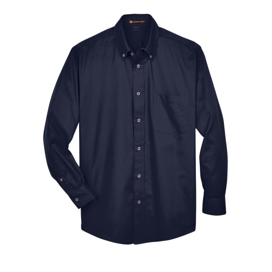 Men's Easy Blend Long-Sleeve TwillShirt withStain-Release