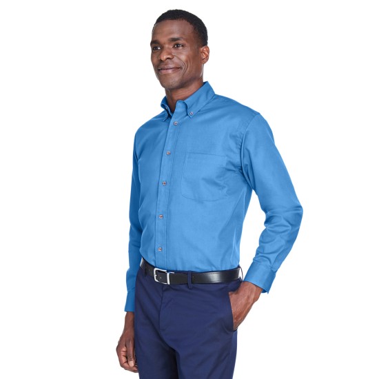 Men's Easy Blend Long-Sleeve TwillShirt withStain-Release