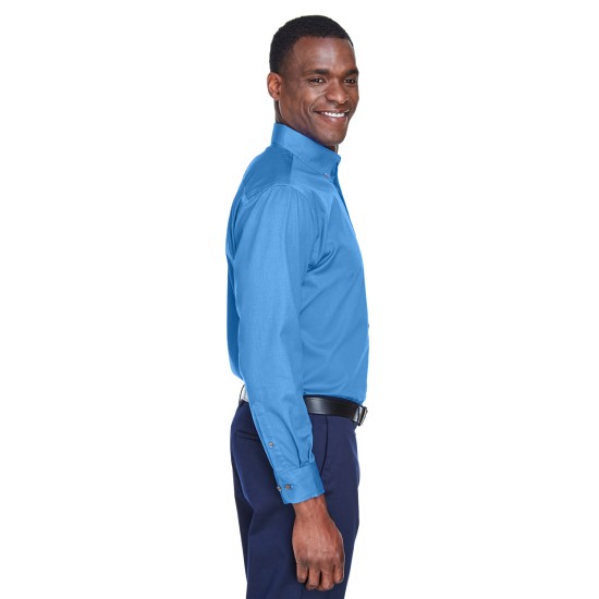 Men's Easy Blend Long-Sleeve TwillShirt withStain-Release