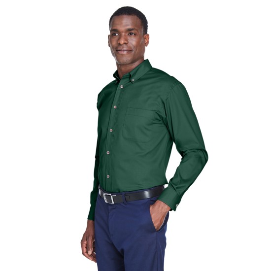 Men's Easy Blend Long-Sleeve TwillShirt withStain-Release