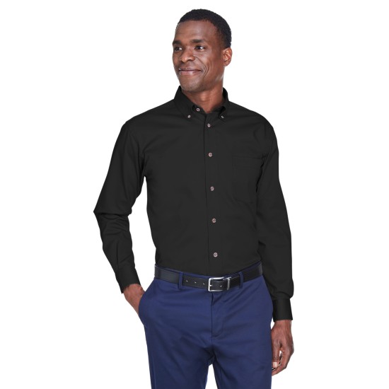 Men's Easy Blend Long-Sleeve TwillShirt withStain-Release