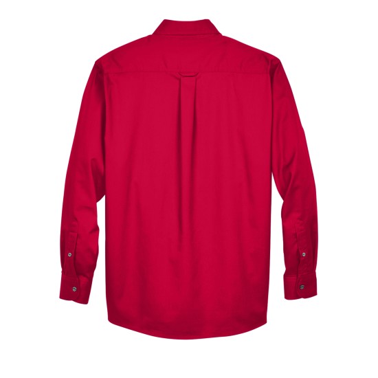 Men's Easy Blend Long-Sleeve TwillShirt withStain-Release