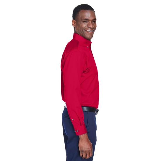 Men's Easy Blend Long-Sleeve TwillShirt withStain-Release