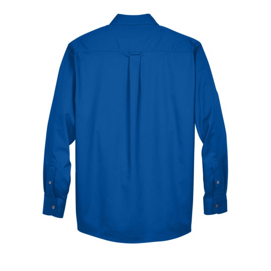 Men's Easy Blend Long-Sleeve TwillShirt withStain-Release