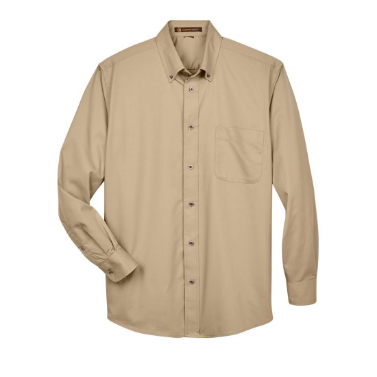 Men's Easy Blend Long-Sleeve TwillShirt withStain-Release