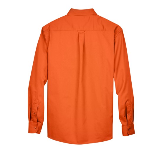 Men's Easy Blend Long-Sleeve TwillShirt withStain-Release