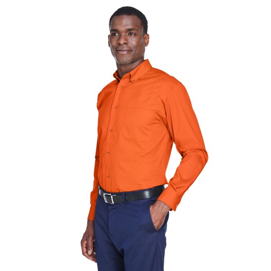 Men's Easy Blend Long-Sleeve TwillShirt withStain-Release