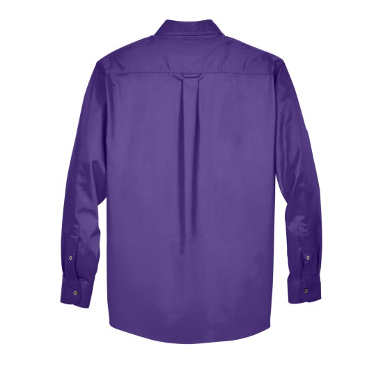 Men's Easy Blend Long-Sleeve TwillShirt withStain-Release