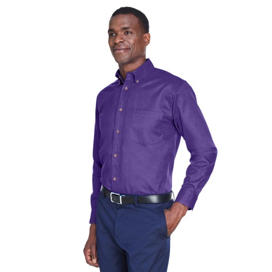 Men's Easy Blend Long-Sleeve TwillShirt withStain-Release