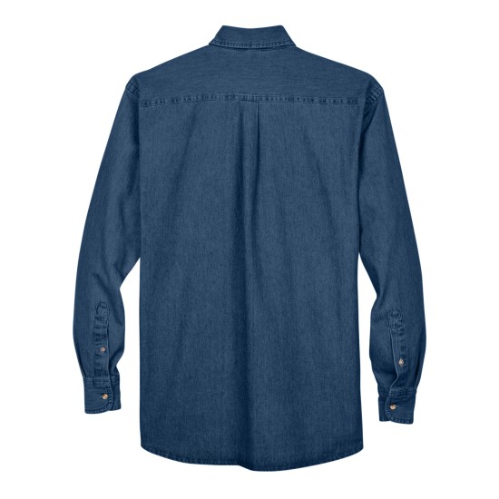 Men's Tall 6.5 oz. Long-Sleeve Denim Shirt