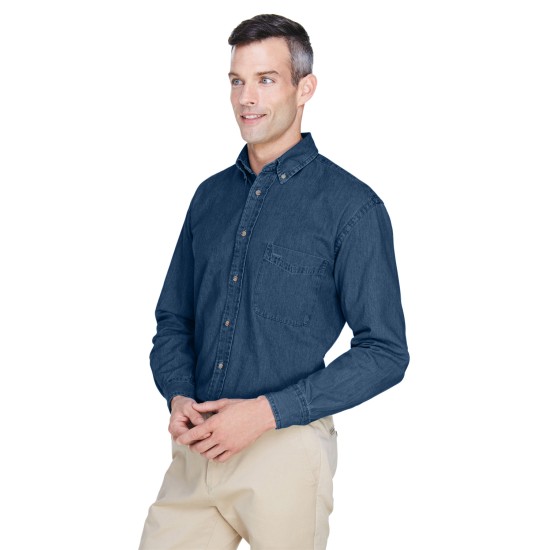 Men's Tall 6.5 oz. Long-Sleeve Denim Shirt