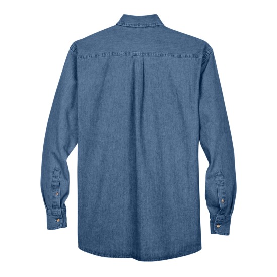 Men's Tall 6.5 oz. Long-Sleeve Denim Shirt