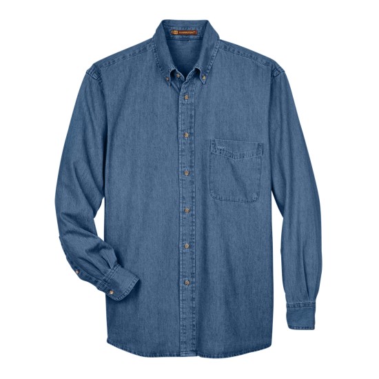 Men's Tall 6.5 oz. Long-Sleeve Denim Shirt