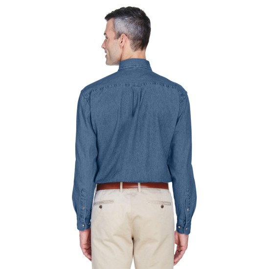 Men's Tall 6.5 oz. Long-Sleeve Denim Shirt