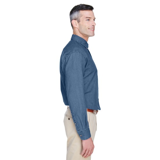 Men's Tall 6.5 oz. Long-Sleeve Denim Shirt