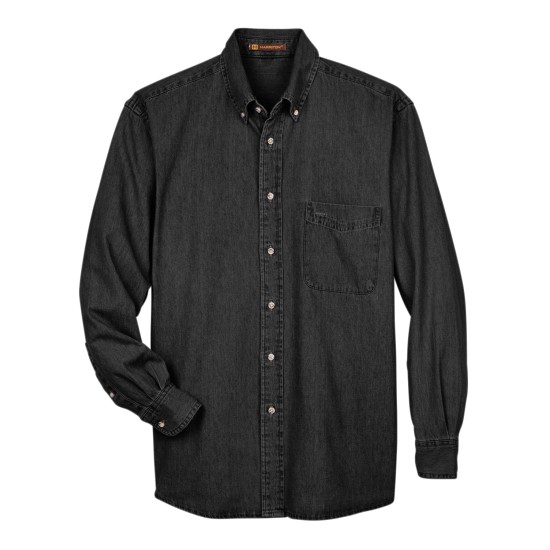 Men's Tall 6.5 oz. Long-Sleeve Denim Shirt