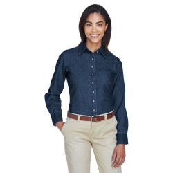 Ladies' 6.5 oz. Long-Sleeve Denim Shirt