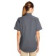 Ladies' Foundation 100% Cotton Short-Sleeve Twill Shirt with Teflon