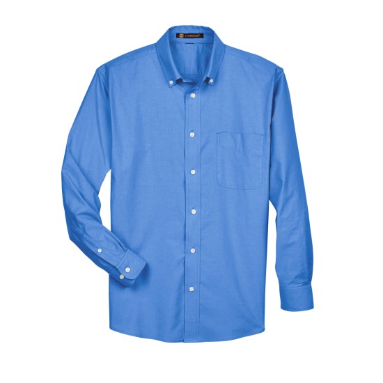 Men's Long-Sleeve Oxford with Stain-Release