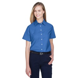 Ladies' Short-Sleeve Oxford with Stain-Release