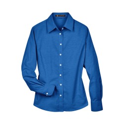 Ladies' Long-Sleeve Oxford with Stain-Release