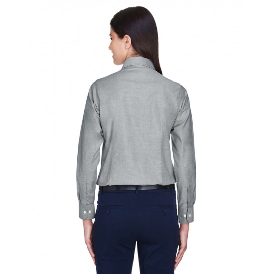 Ladies' Long-Sleeve Oxford with Stain-Release