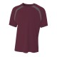 A4 - Men's Spartan Short Sleeve Color Block Crew Neck T-Shirt